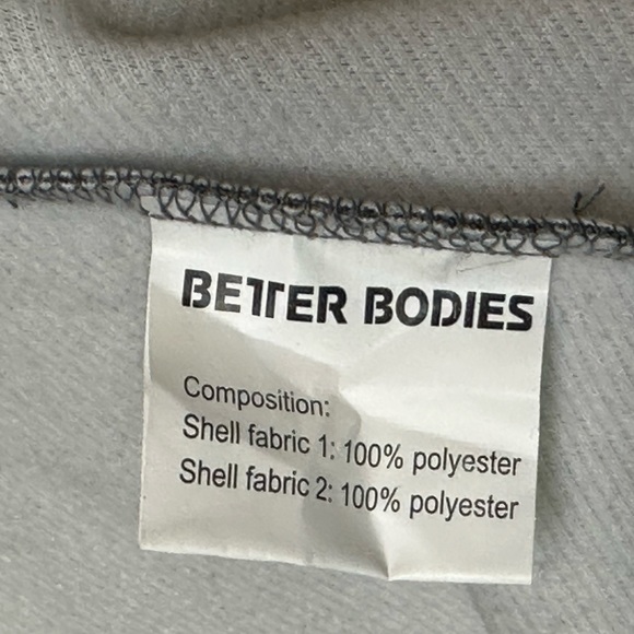 Rare out of production Better Bodies Zip Hoodie Size L - Picture 7 of 9